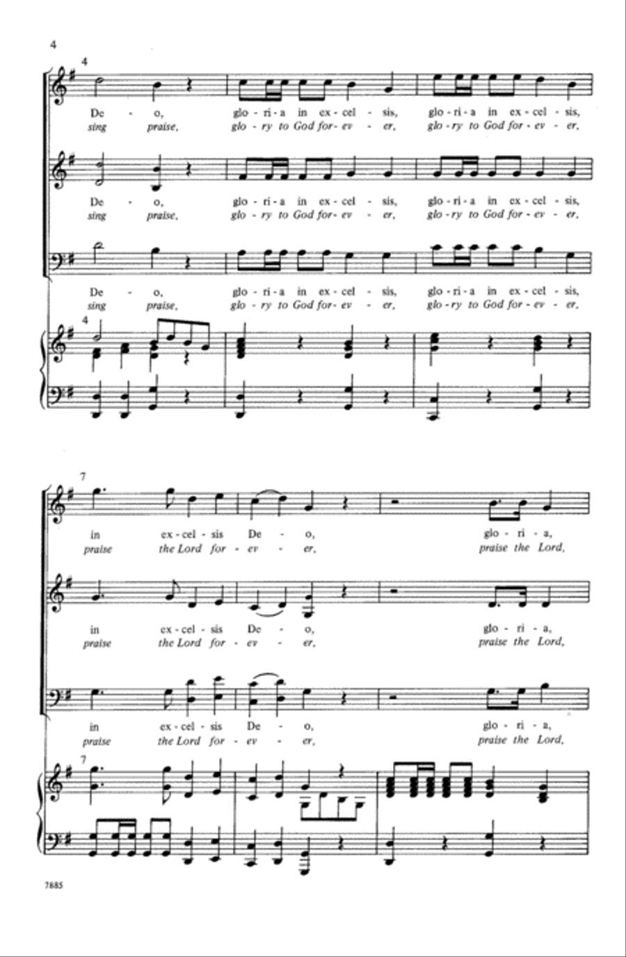 Gloria (from Heiligmesse) Choir scores gallery preview page 3