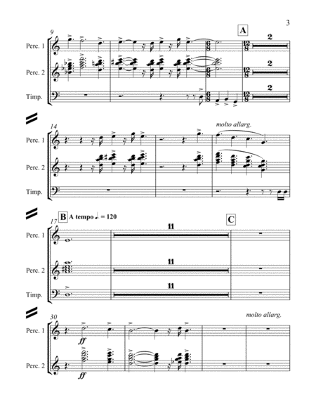 Ring Out, Wild Bells (Downloadable Percussion Score)
