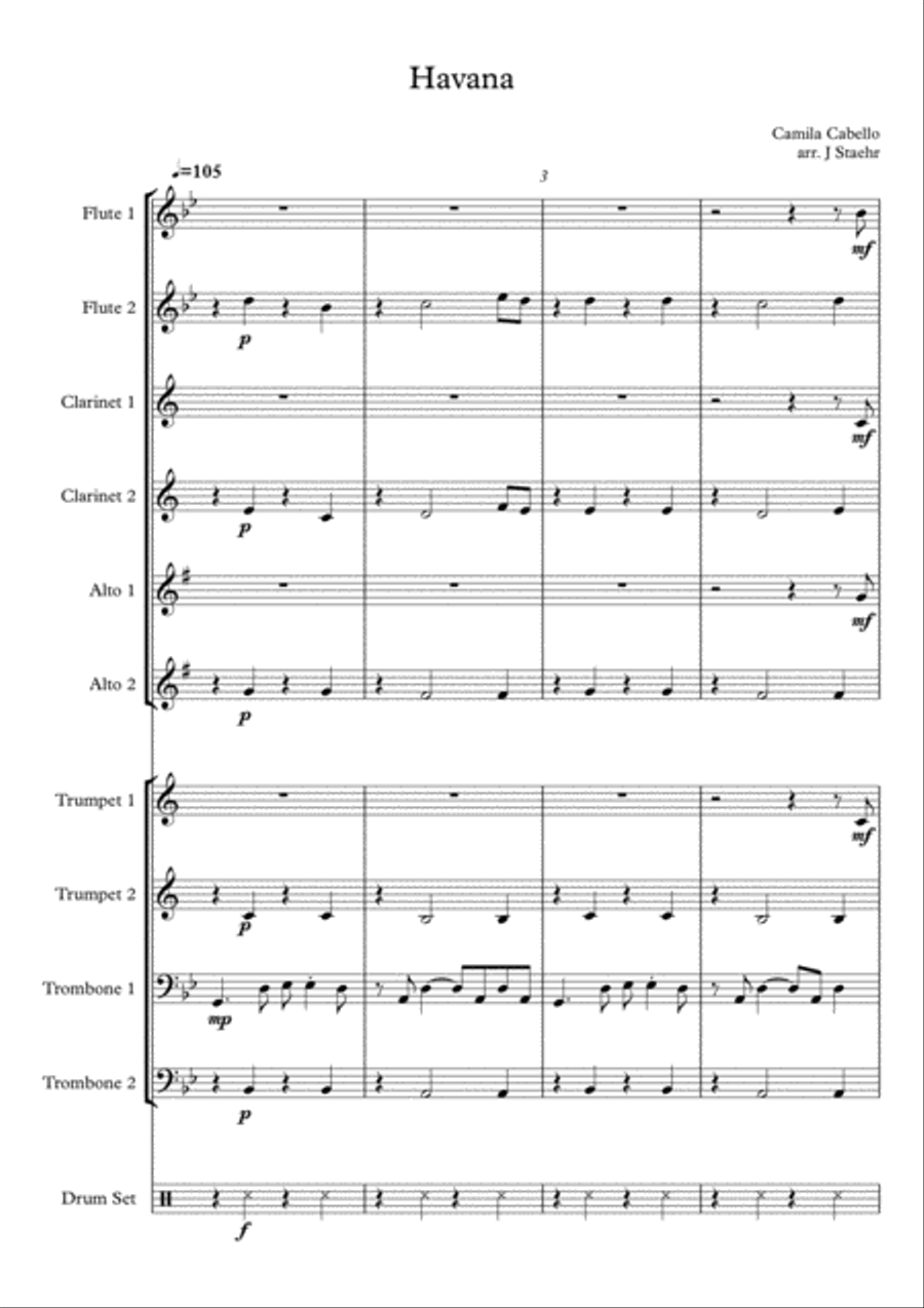 Havana Havana Small Ensemble scores gallery preview page 1