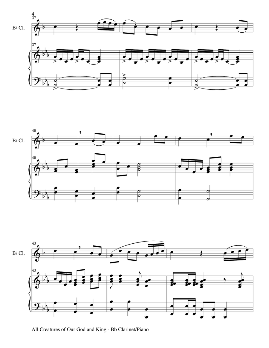 Gary Lanier: 3 HYMNS of ADORATION (Duets for Bb Clarinet & Piano) Gary Lanier: 3 HYMNS of ADORATION (Duets for Bb Clarinet & Piano) Woodwind Duet scores gallery preview page 6