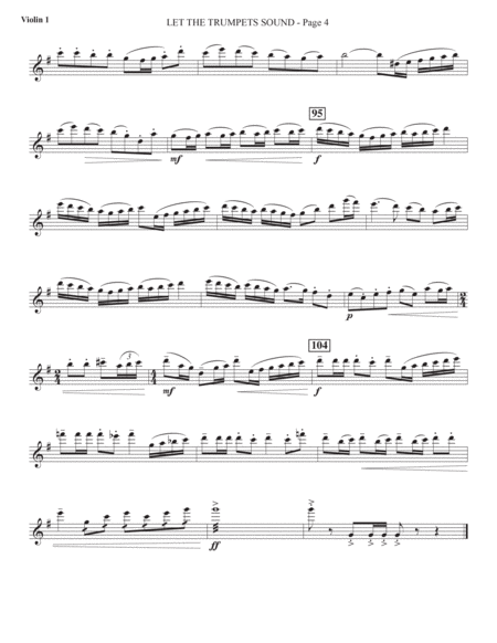 Let The Trumpets Sound - Violin 1