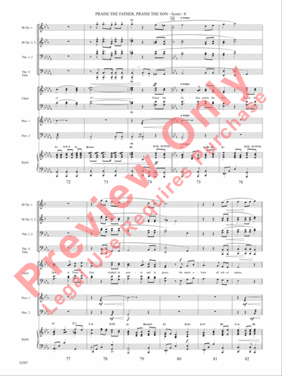 Praise the Father, Praise the Son Choir scores gallery preview page 9