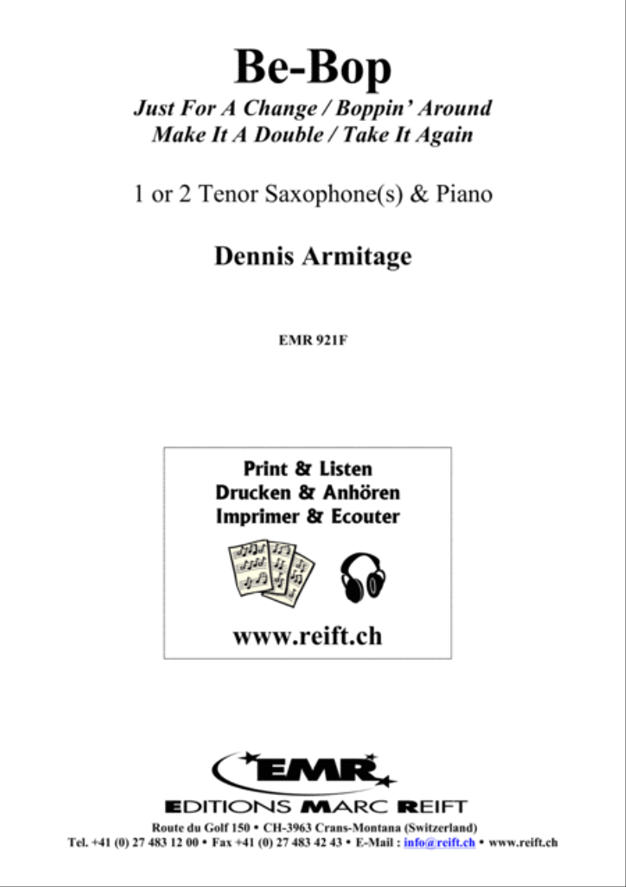 Be-Bop Be-Bop Tenor Saxophone scores gallery preview page 2