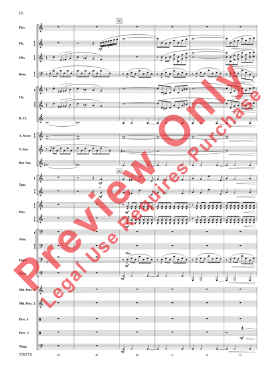 The Winged Stallion Concert Band scores gallery preview page 11