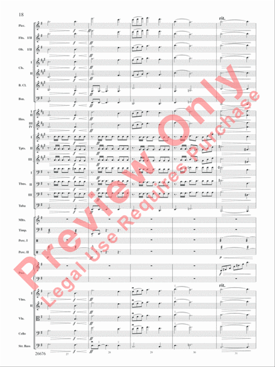 Star Wars Epic -- Part I, Suite from the Full Orchestra scores gallery preview page 19