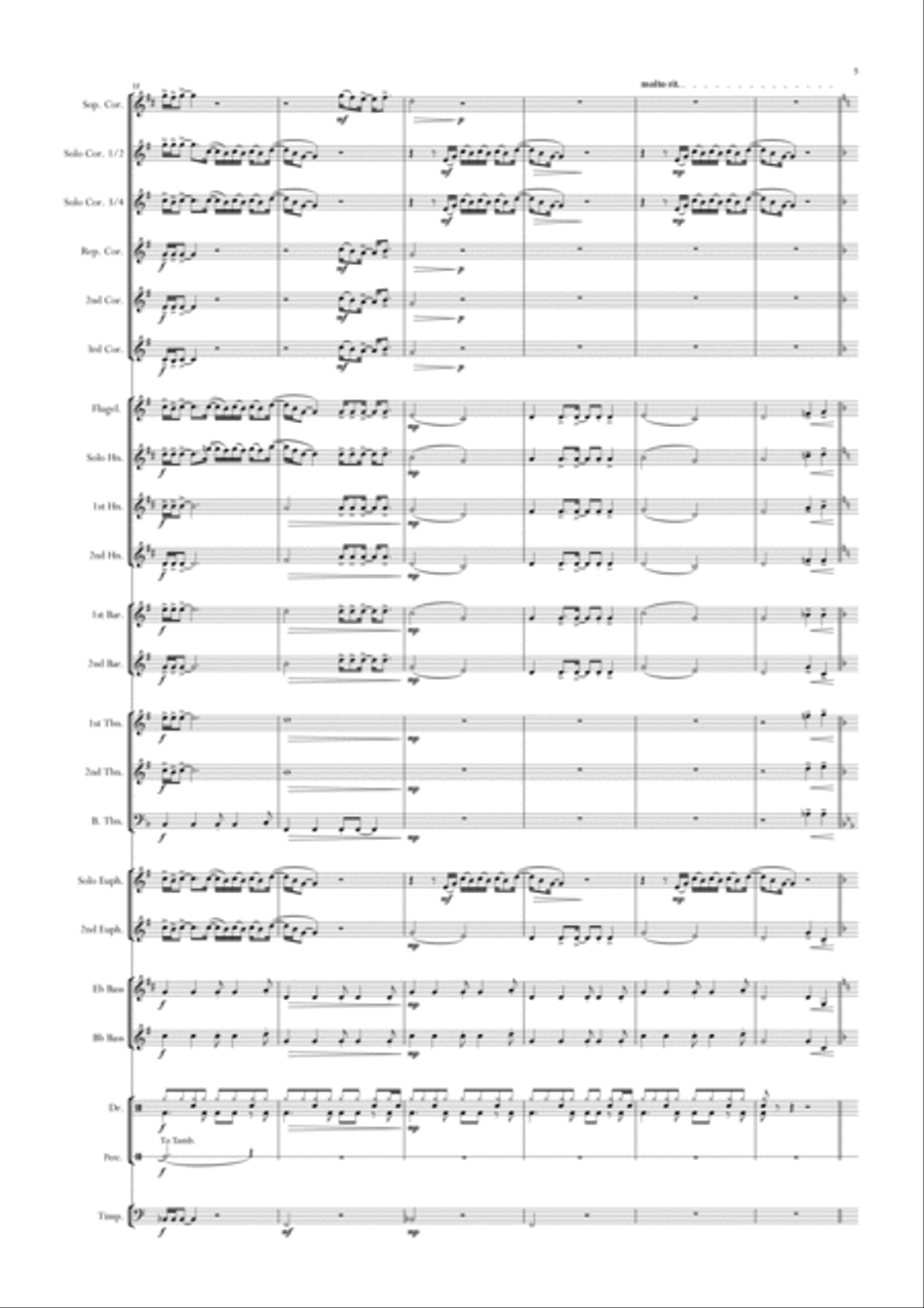 Rocket Man (i Think It's Gonna Be A Long Long Time) Brass Band scores gallery preview page 5