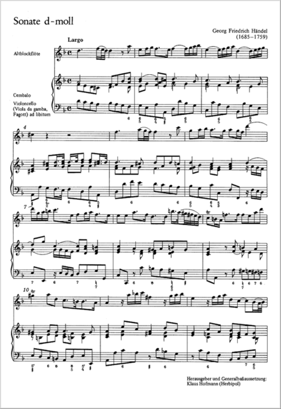 Fitzwilliam-Sonaten Recorder scores gallery preview page 2