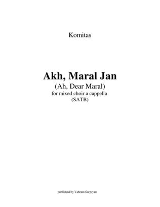 Book cover for Akh Maral Jan