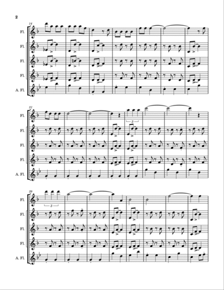 (Ghost) Riders In The Sky (A Cowboy Legend) Woodwind Quintet scores gallery preview page 3