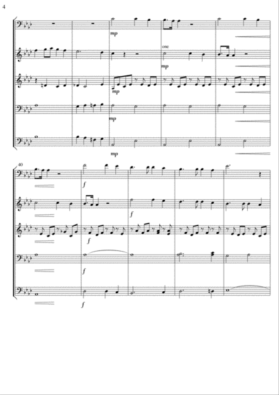 Panis Angelicus - Solo with Flexible 4 part instrumental accompaniment arr. David Catherwood Concert Band scores gallery preview page 5