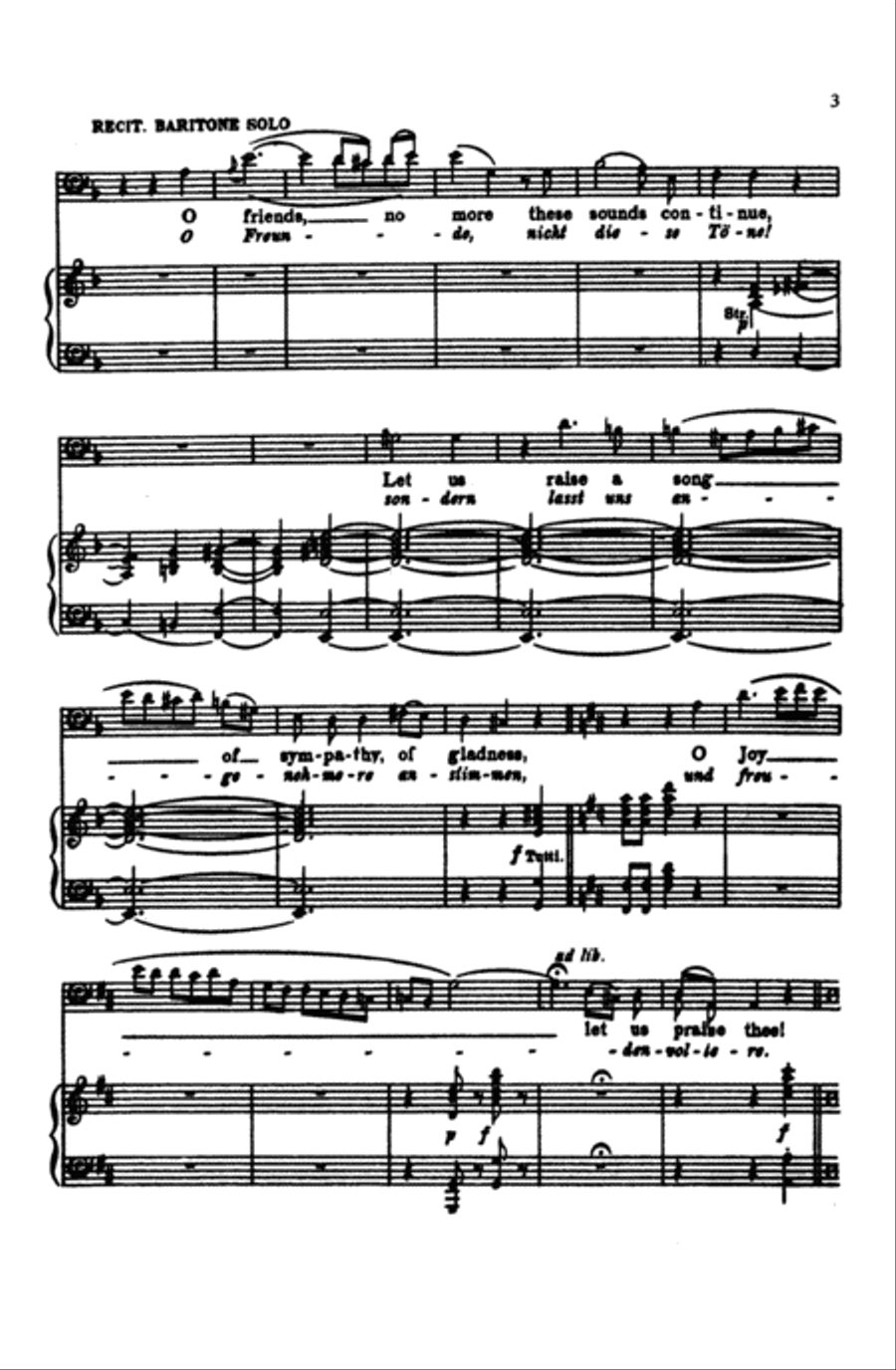 Symphony No. 9 (Choral Movement) 4-Part scores gallery preview page 4