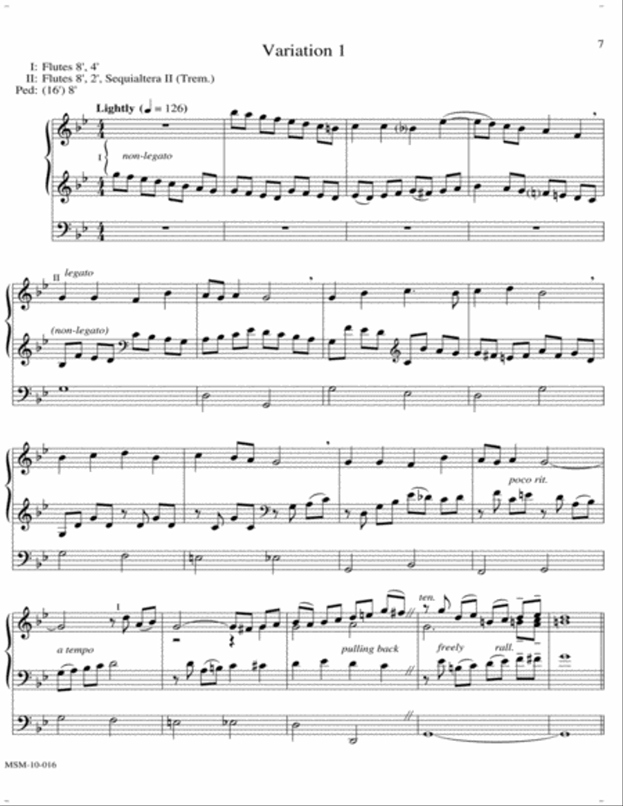 Variations on Nun komm, der Heiden Heiland Organ scores gallery preview page 4