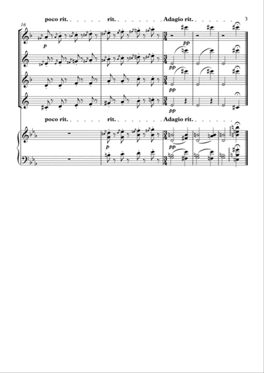 The Carnival of the Animals - 6. Kangaroos Small Ensemble scores gallery preview page 3