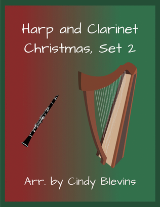 Book cover for Harp and Clarinet, Christmas, Set 2