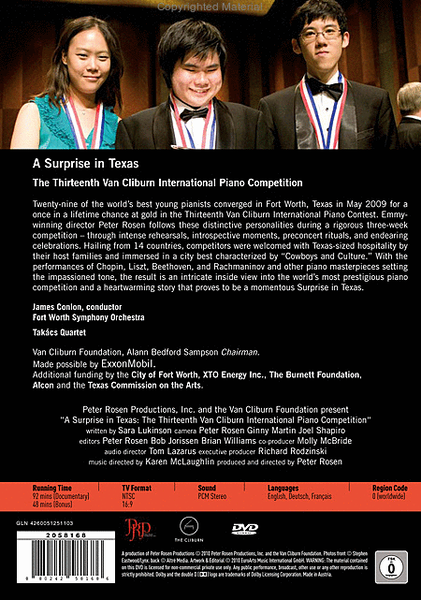 A Surprise in Texas (The 13th Van Cliburn International Piano Competition)