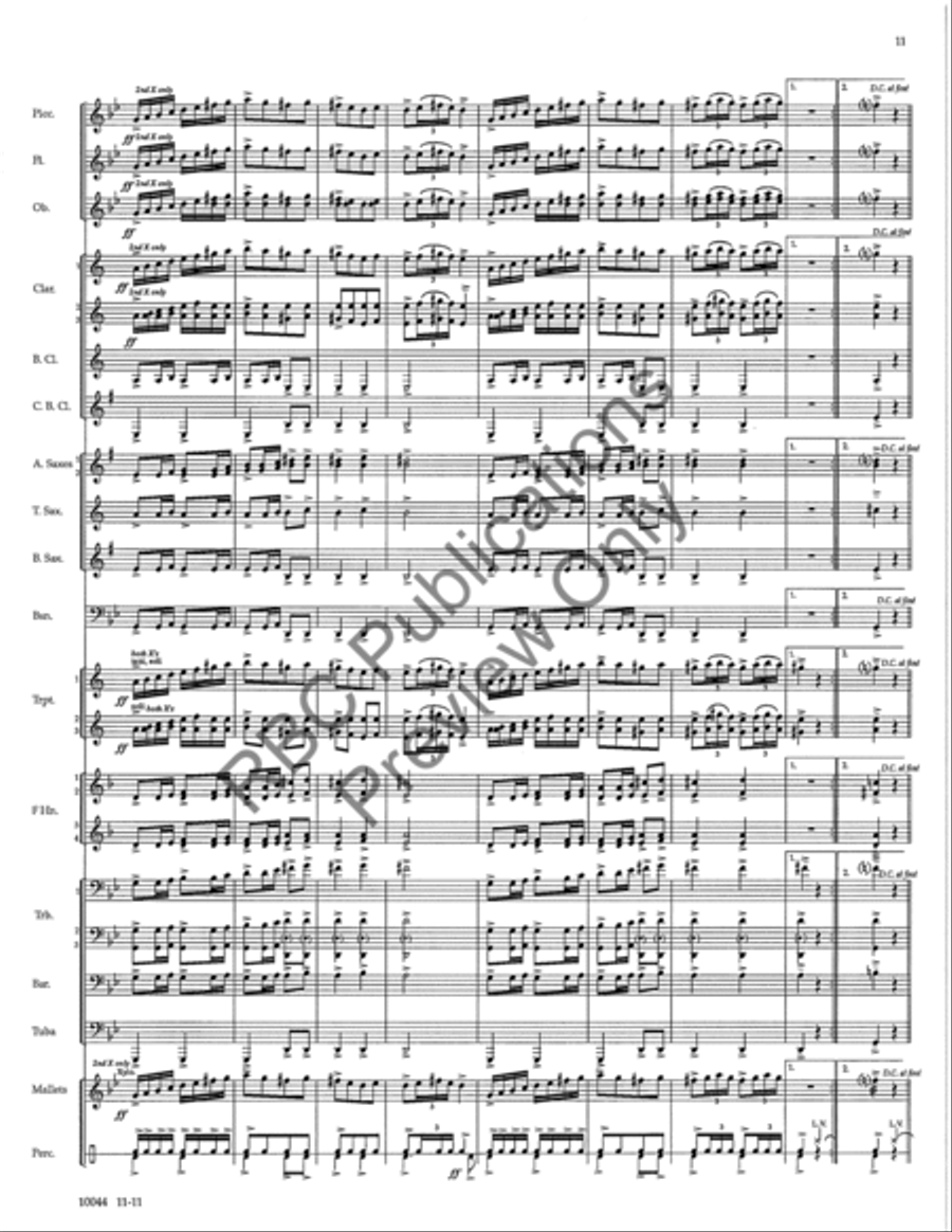 Infinite Horizons Concert Band scores gallery preview page 14