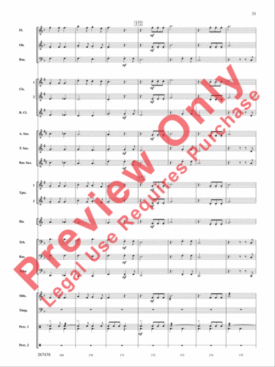 A Day at Disneyland A Day at Disneyland Concert Band scores gallery preview page 32