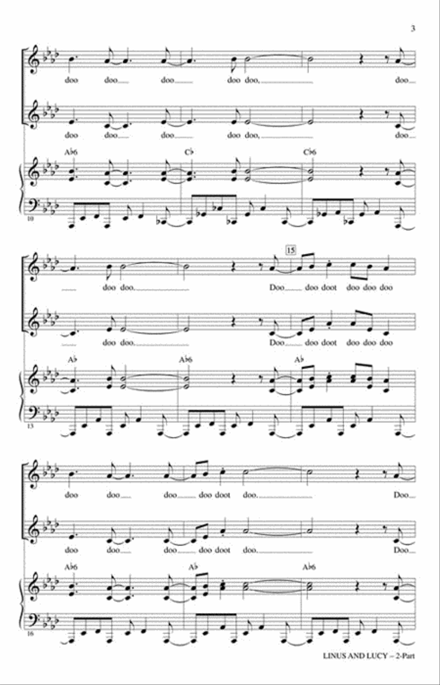 Linus and Lucy Linus and Lucy 2-Part scores gallery preview page 3