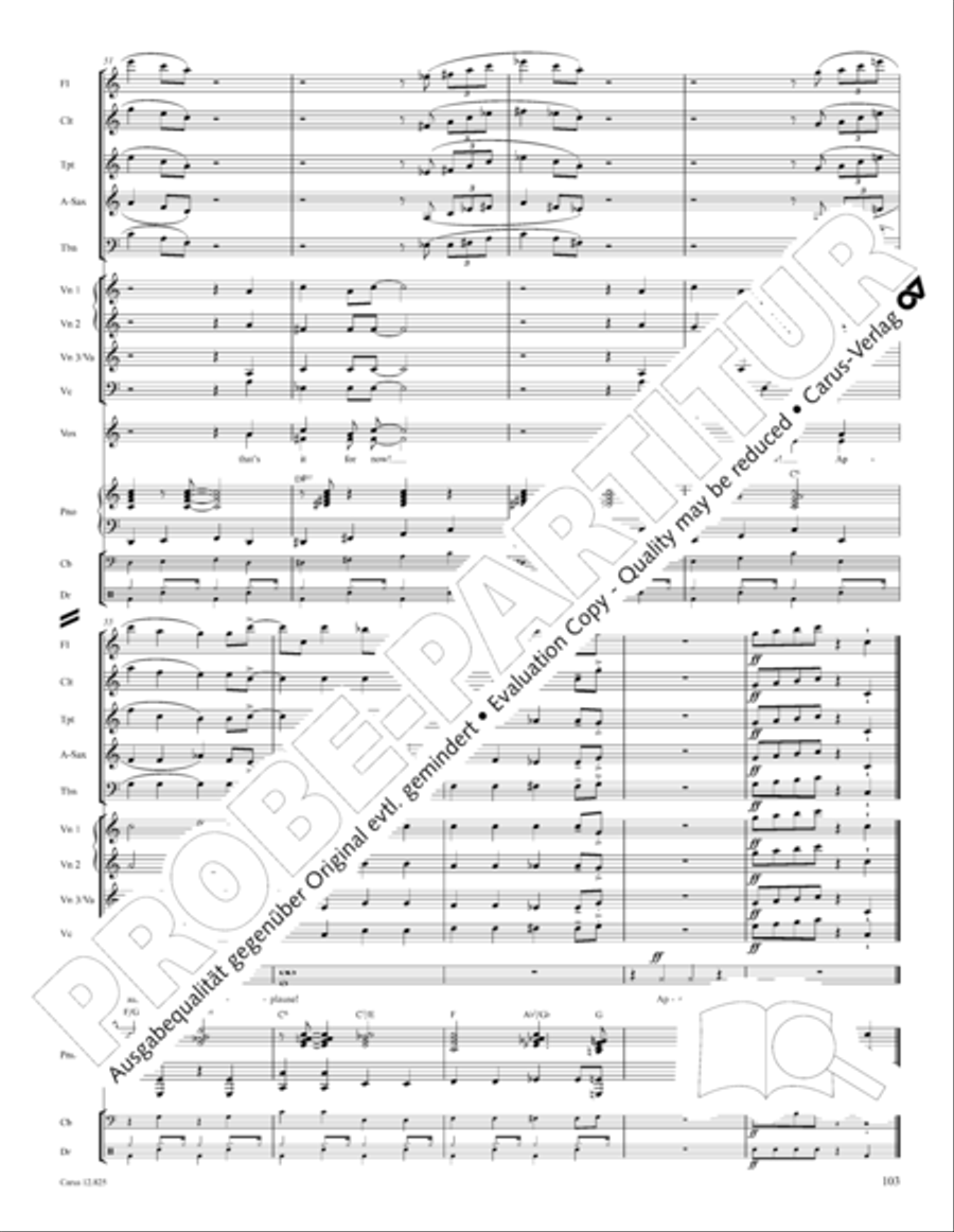 Circus Allegro Choir scores gallery preview page 104