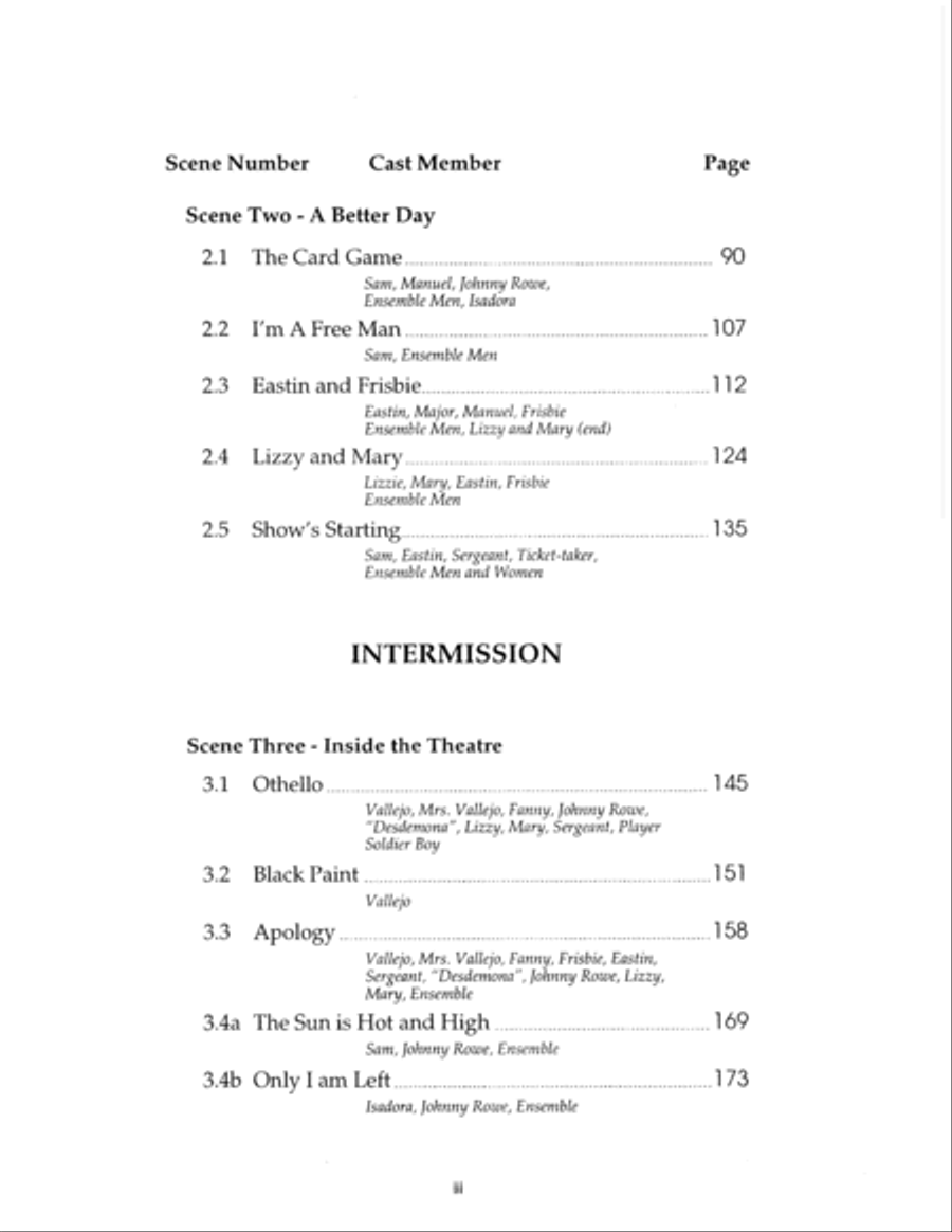 The Dreamers Piano, Vocal scores gallery preview page 5