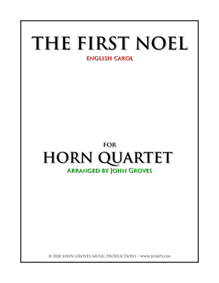 Book cover for The First Noel - French Horn Quartet