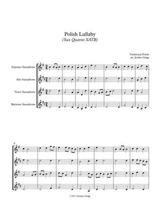 Polish Lullaby (Sax Quartet SATB)