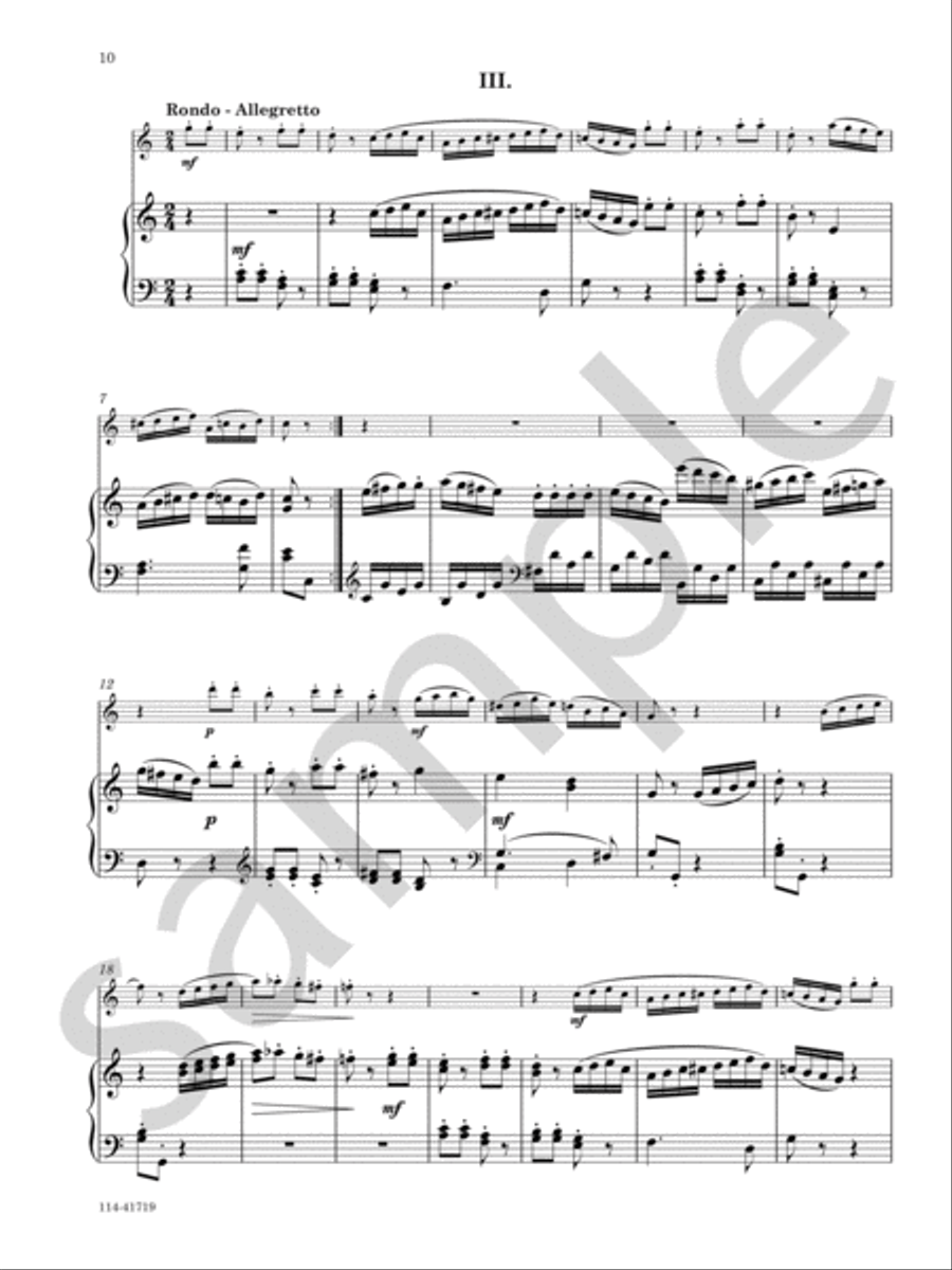 Sonata In C, K. 545 Chamber Music scores gallery preview page 7