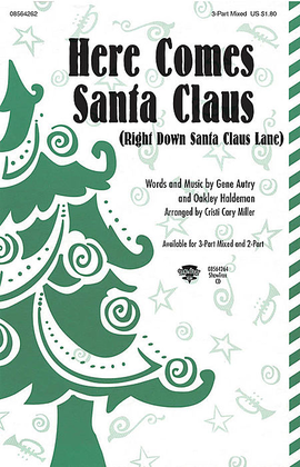Book cover for Here Comes Santa Claus