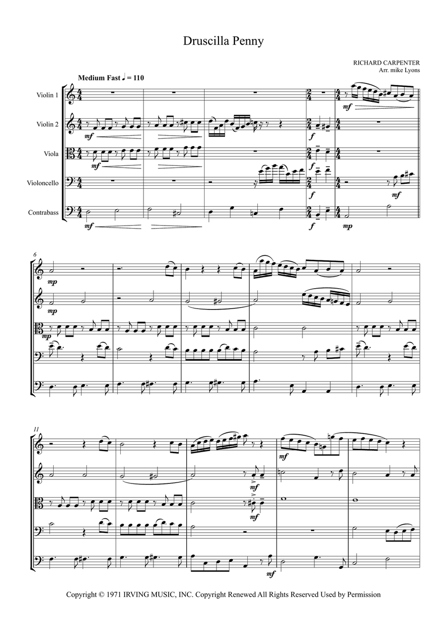 Druscilla Penny String Orchestra scores gallery preview page 3