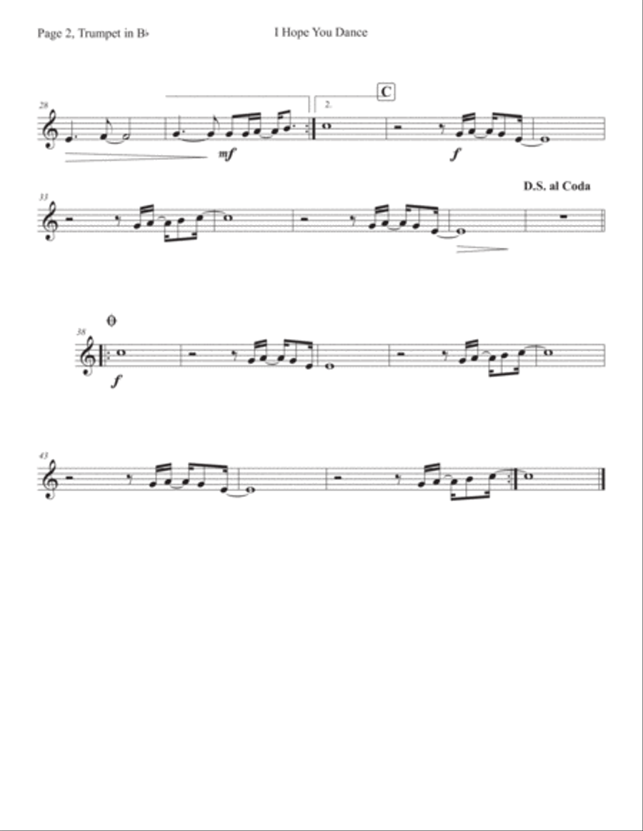 I Hope You Dance Brass Ensemble scores gallery preview page 5