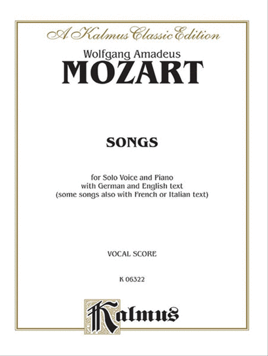 Songs (Octavo Size) Choir scores gallery preview page 1