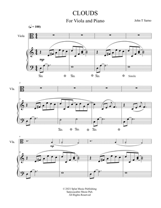 Clouds - Viola solo with piano accompaniment