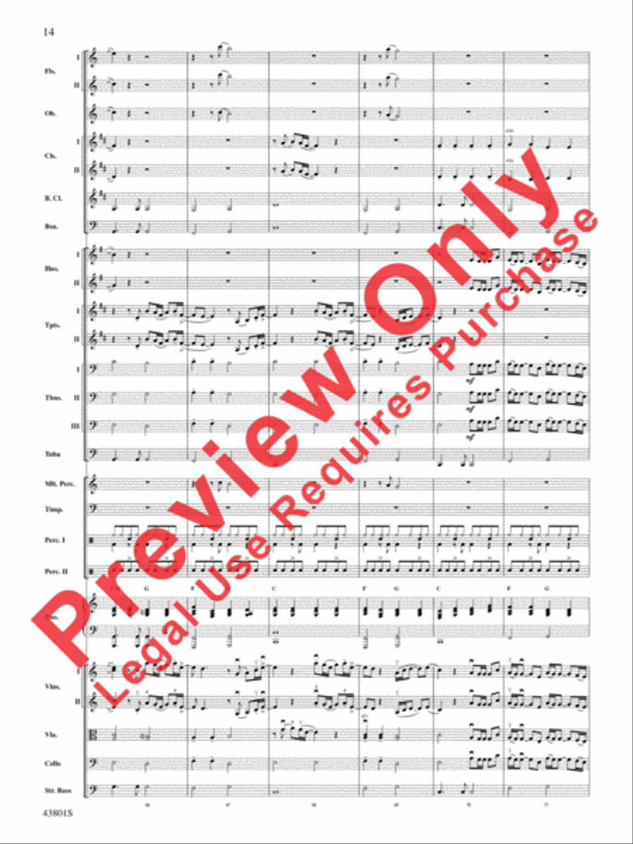 Bruno Mars' Greatest Hits Full Orchestra scores gallery preview page 15