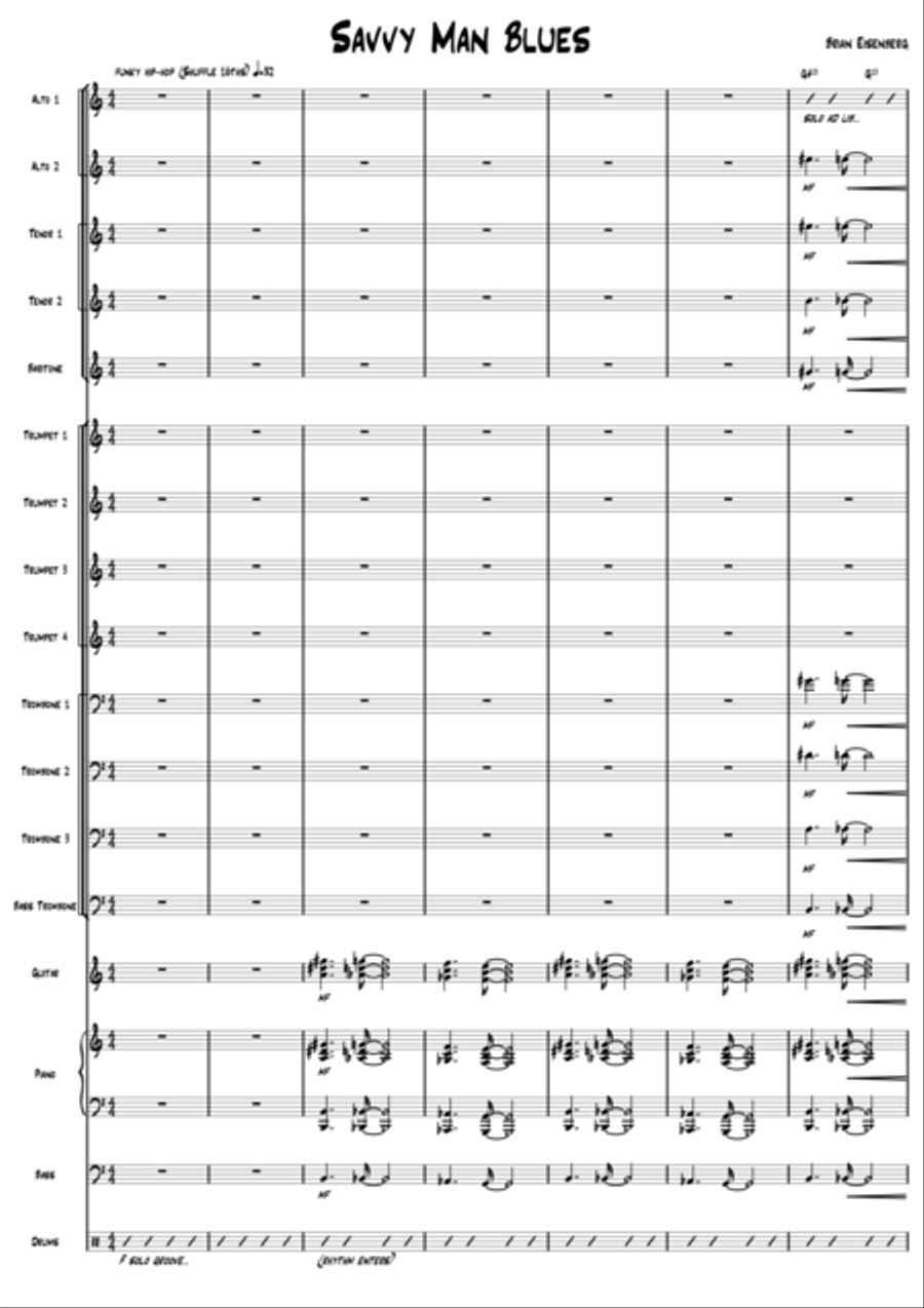Savvy Man Blues Jazz Ensemble scores gallery preview page 1
