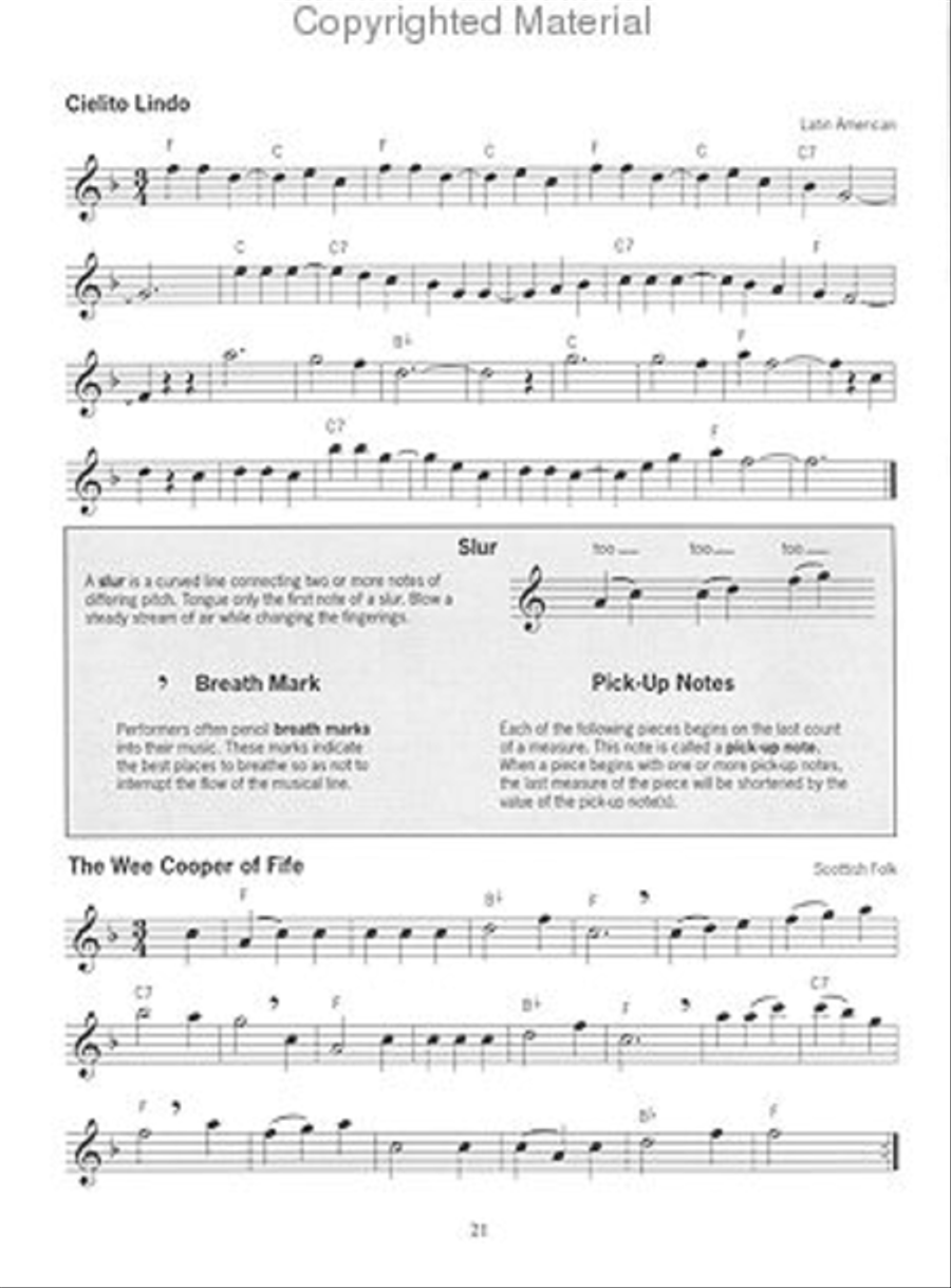 First Lessons Flute Flute scores gallery preview page 4