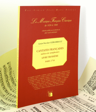 Book cover for French cantatas mingled with symphonies. Book III
