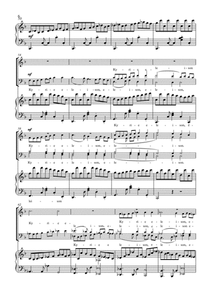Missa gioiosa for 4prt mixed choir & piano (organ), bass, drums, keyb. ad lib.