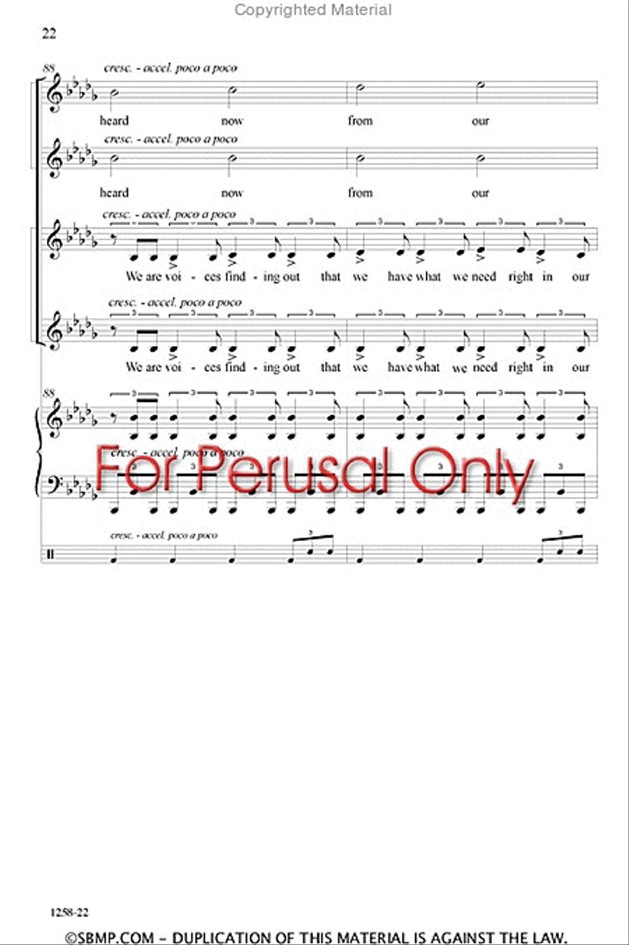 We Are the Voices SSAA scores gallery preview page 21