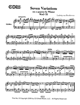 Variations (7) On A Quartet By Winter, Woo 75