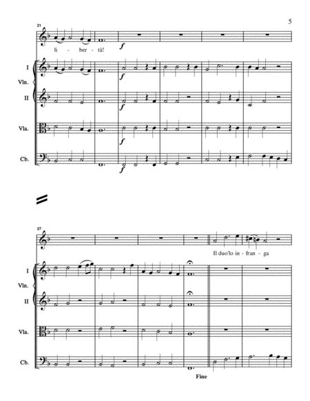 Handel - Lascia Ch'io Pianga from Act II of Rinaldo - Score and Orchestral Parts