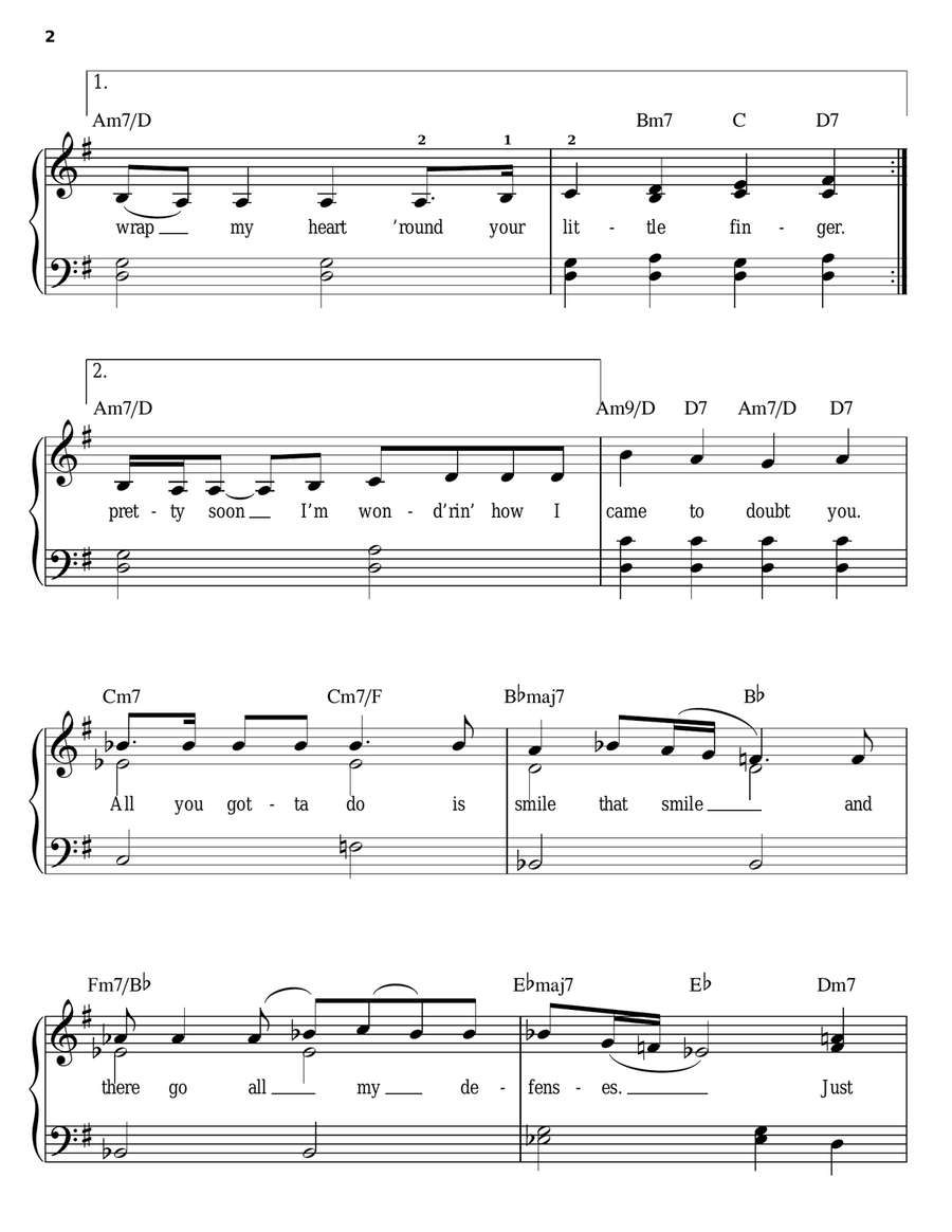 Here You Come Again Here You Come Again Easy Piano scores gallery preview page 2