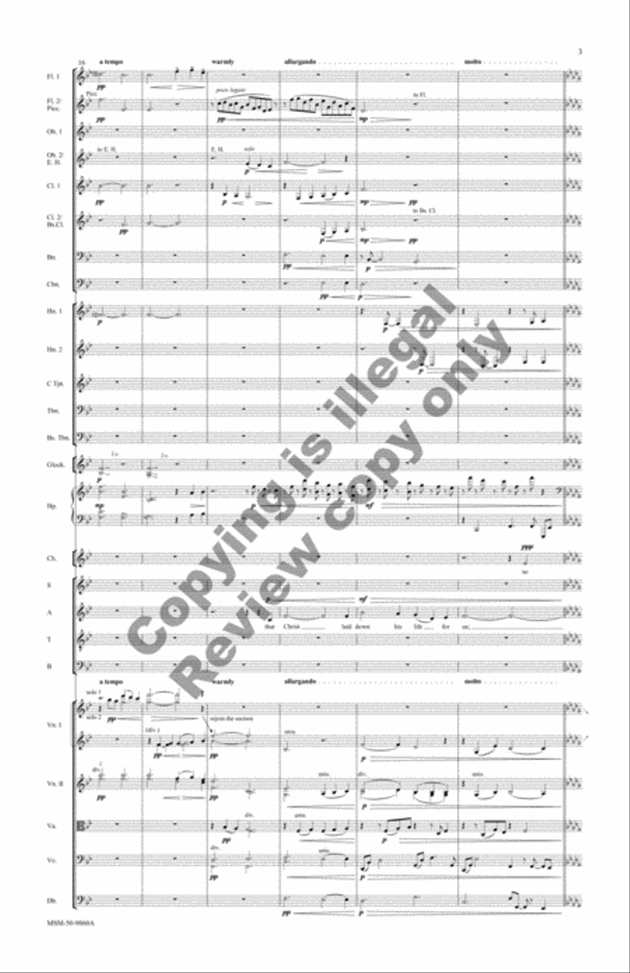 The Love of God (Additional Orchestral Score) Choir scores gallery preview page 5