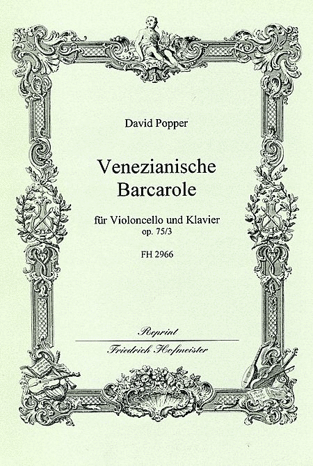 Venezianische Barcarole A-Dur, op. 75/3