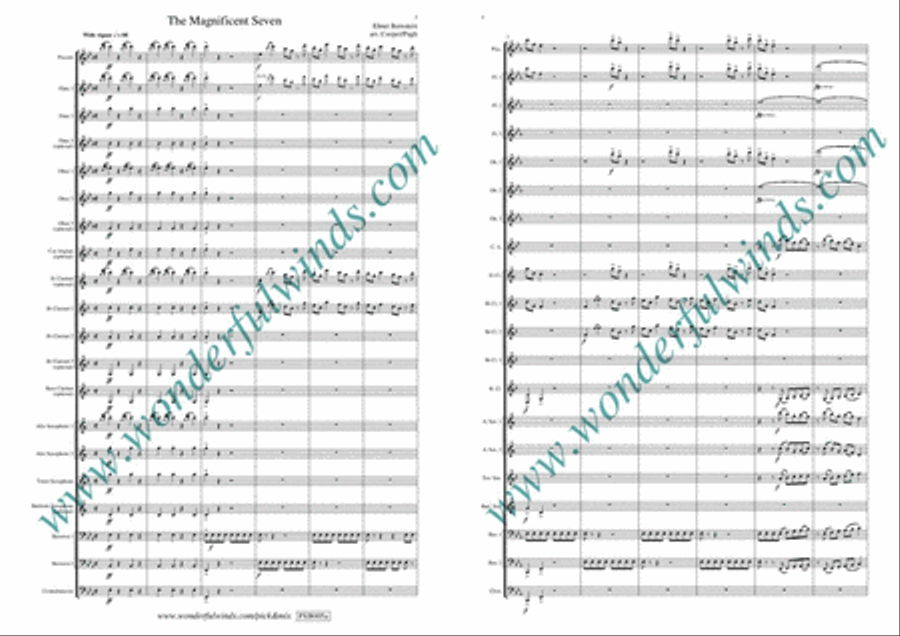 The Magnificent Seven Oboe scores gallery preview page 2