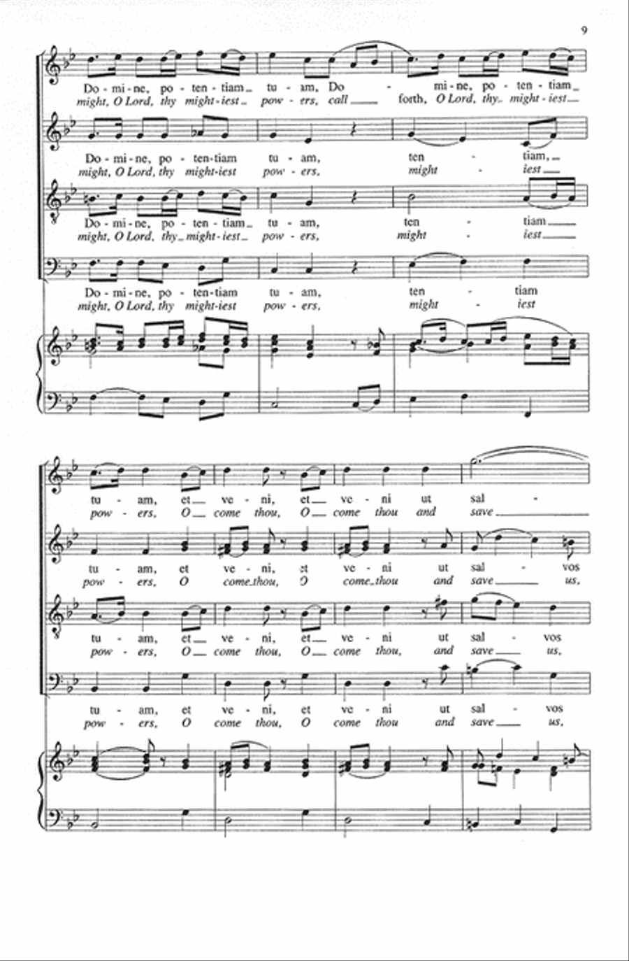 Veni Domine (op. 39) (Come, Thou Son of God) 4-Part scores gallery preview page 9