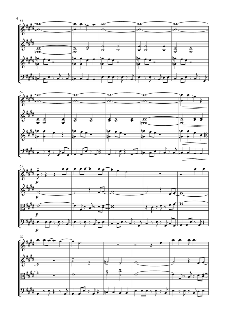 Lovely Day String Quartet scores gallery preview page 4