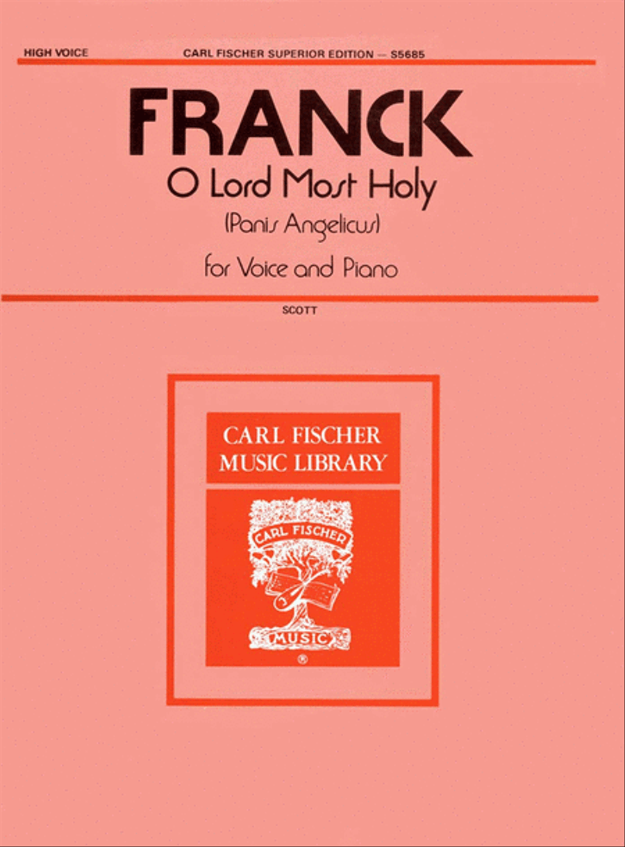 O Lord Most Holy (Panis Angelicus) Tenor Voice scores gallery preview page 1