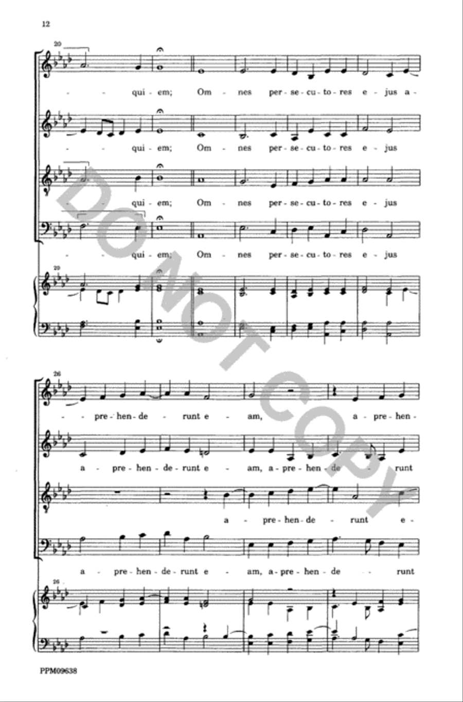 Lamentations of the Prophet Jeremiah 4-Part scores gallery preview page 13