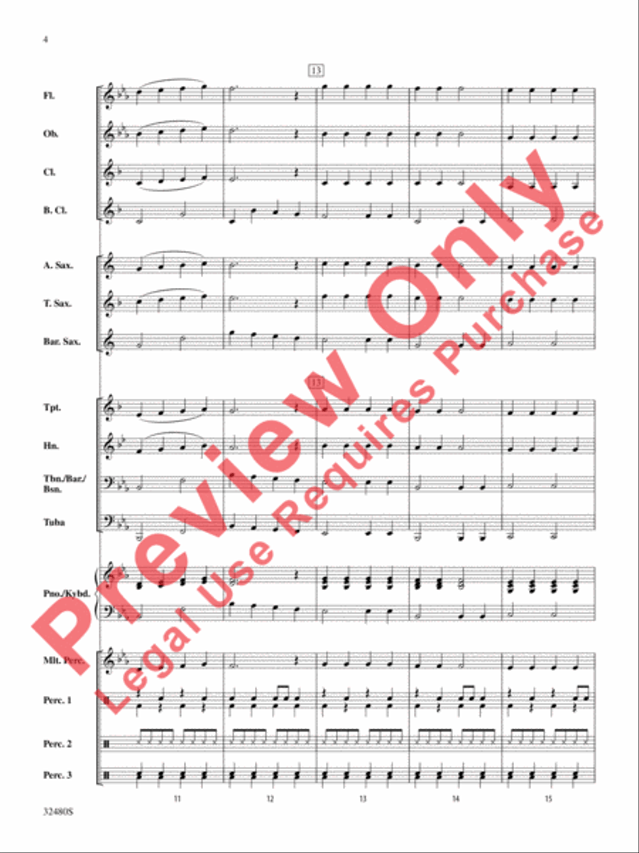 Rockin' Ol' St. Nick Concert Band scores gallery preview page 5