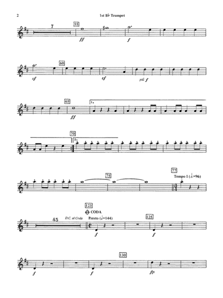Beethoven's 5th Symphony, Finale: 1st B-flat Trumpet